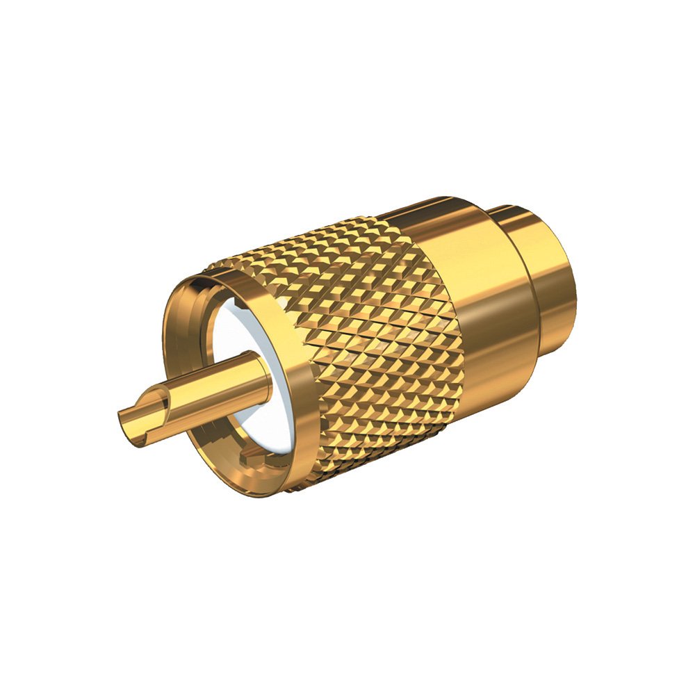 Skakespeare Pl-259-G Connector Rg8/Au and Rg213 Cable - Gold, Standard