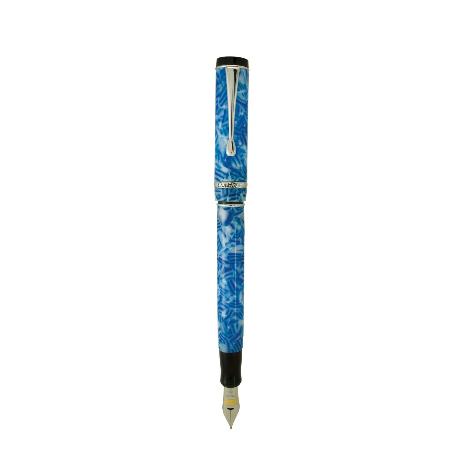 Conklin Duragraph Fountain Pen with Medium Nib - Ice Blue - Image 2