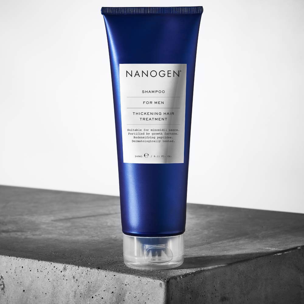 NANOGEN Thickening Hair Treatment Shampoo for Men 240ml, Blue, 240 ml (Pack of 1) - Image 2