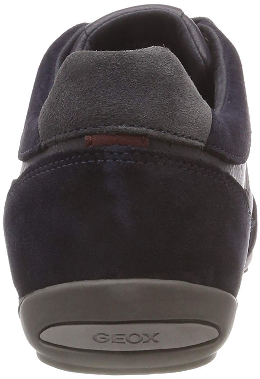 Geox Mens U Wells C Sneakers, Navy Dk Burgundy, 6 UK - Image 3