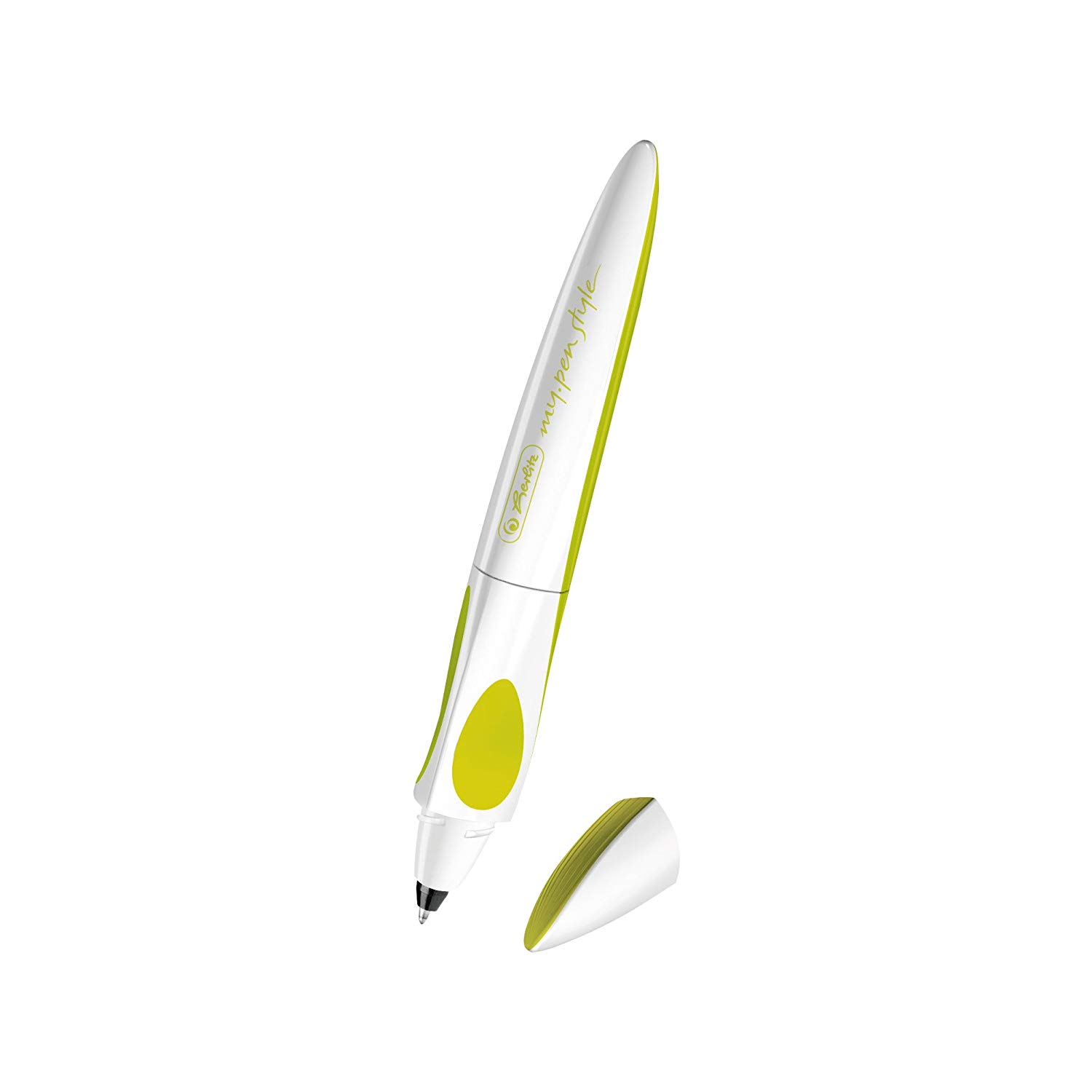 Herlitz My Pen Style Rollerball Pen - Fresh Citrus, Yellow, White - Image 3