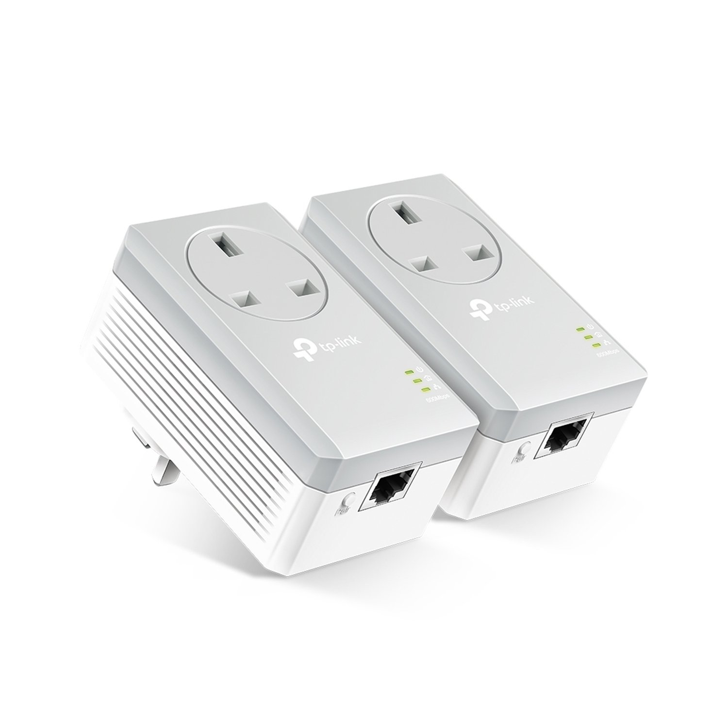 TP-Link TL-PA4010PKIT AV600 Passthrough Powerline Adapter, 100Mbps Powerline Network Adapters with Ethernet Ports - Image 2