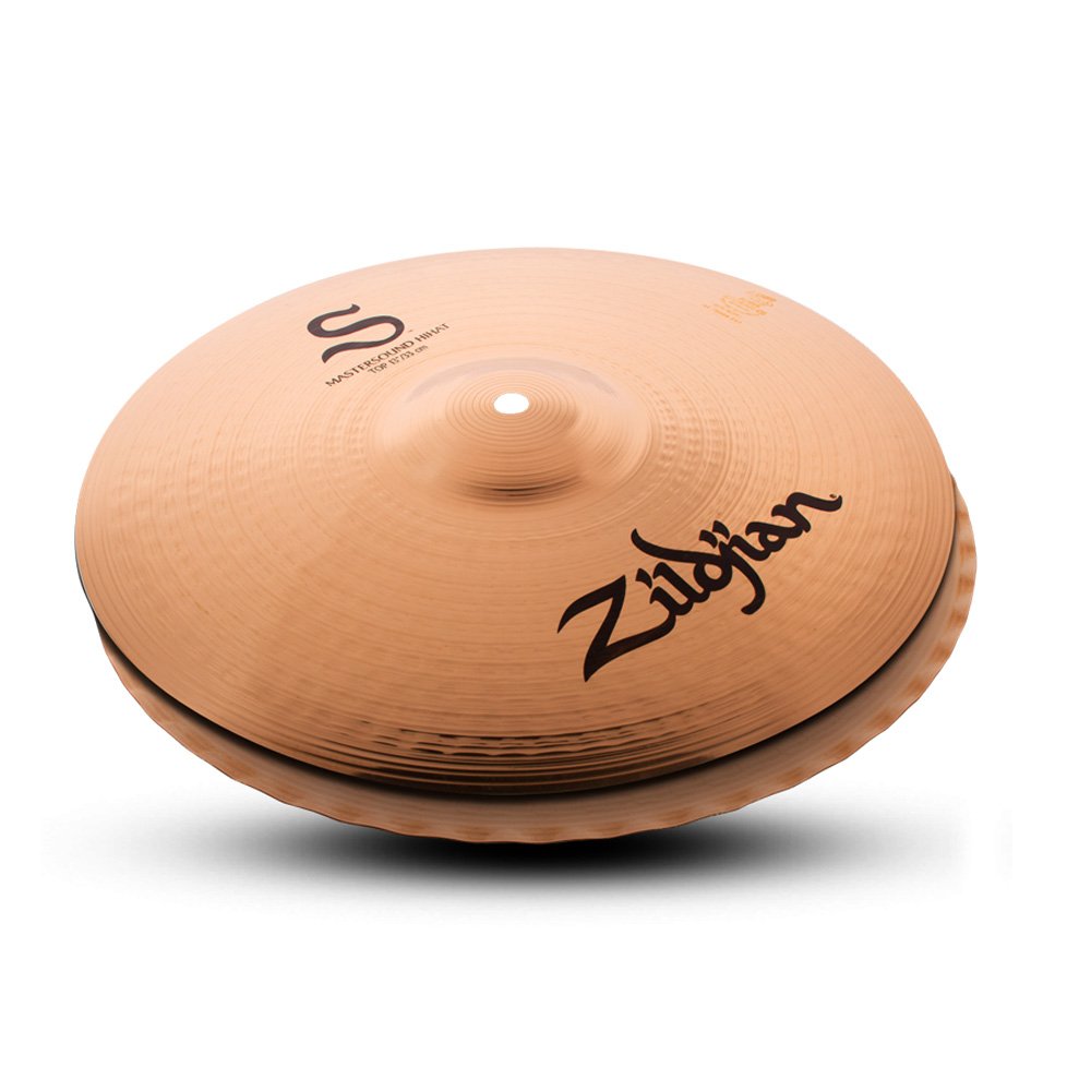 Zildjian S Family Series - 13 Inch Mastersound Hi-Hat Cymbals - Pair, Bronze,Black, 13"