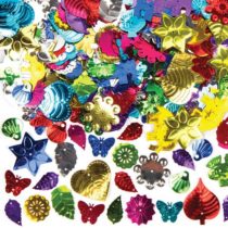 Baker Ross Jumbo Sequins for Children to Decorate for Christmas-Creative Xmas Toys for Kids (Per Pack), Assorted, 80g