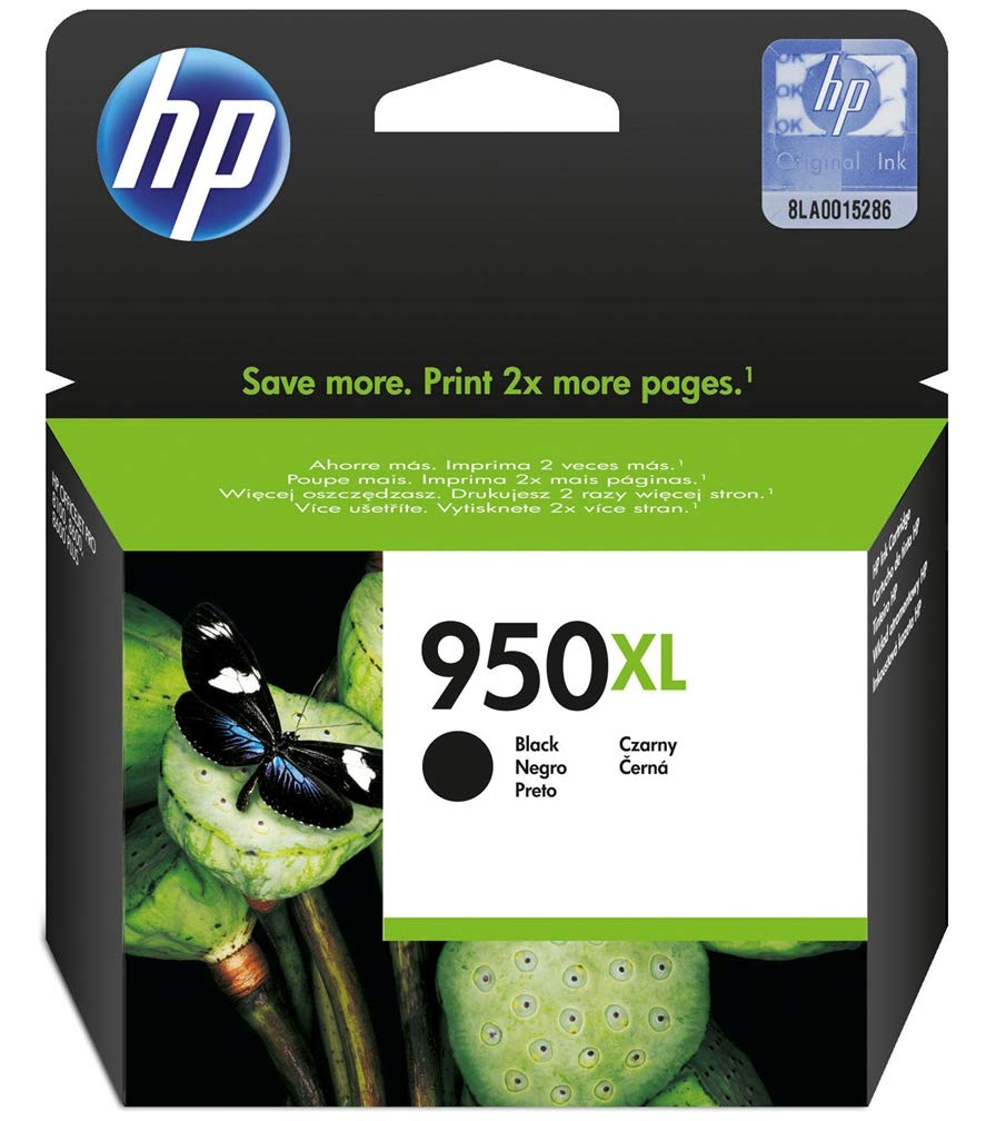 HP CN045AE 950XL High Yield Original Ink Cartridge, Black, Single Pack