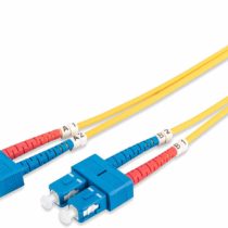 Digitus LWL patch cable OS2-2 m SC to SC fiber optic cable - LSZH - Duplex Singlemode 09/125µ - 10 GBit/s - Yellow