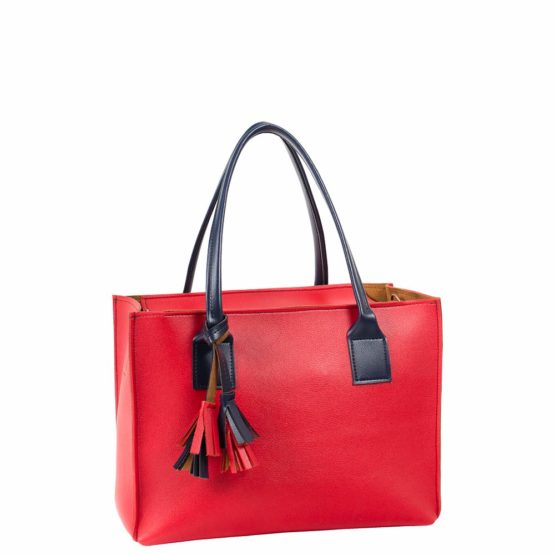 Sara Revert Julieta Messenger Bag, 29 cm, Red (Rojo)