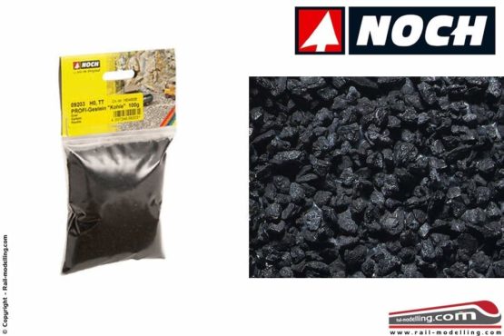 Noch 9203 PROFI-Rocks “Coal” 100 g, Coloured