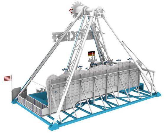 Faller 140420 The Fun-Ship Ride HO Scale Building Kit - Image 2
