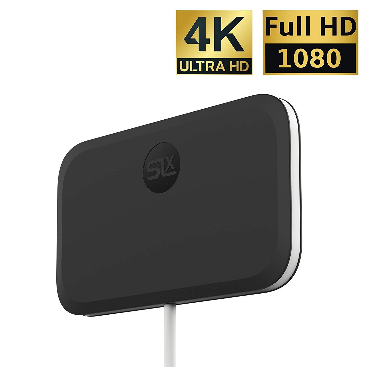 SLx 27807R/14 Indoor TV Aerial Ultra Compact For Digital TV 4K HD, 8.1 cm*10.5 cm*0.6 cm, Clear