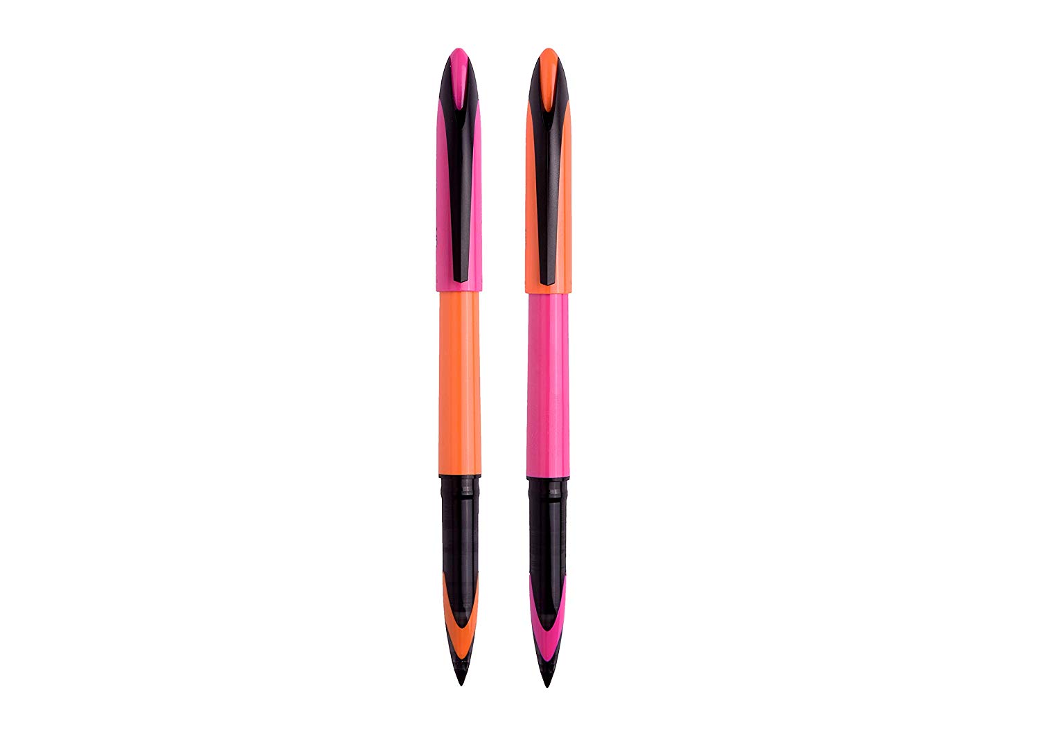 uni-ball 153544496 Air Micro Point Orange/Pink Barrel Pen - Black (Pack of 2), Orange,Pink,Black, 1 count (Pack of 2) - Image 2