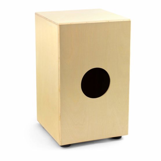 World Rhythm CAJ2-NT Cajon – Full Size Cajon With Adjustable Snare, Padded Gig Bag and Cushion - Natural - Image 3