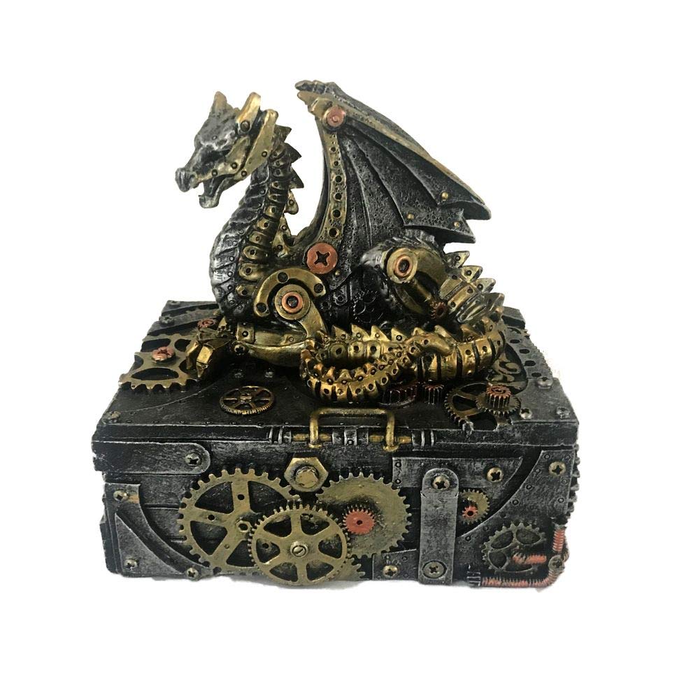 Nemesis Now U3821K8 Secrets of the Machine Box 19.5cm Silver, 18.5cm