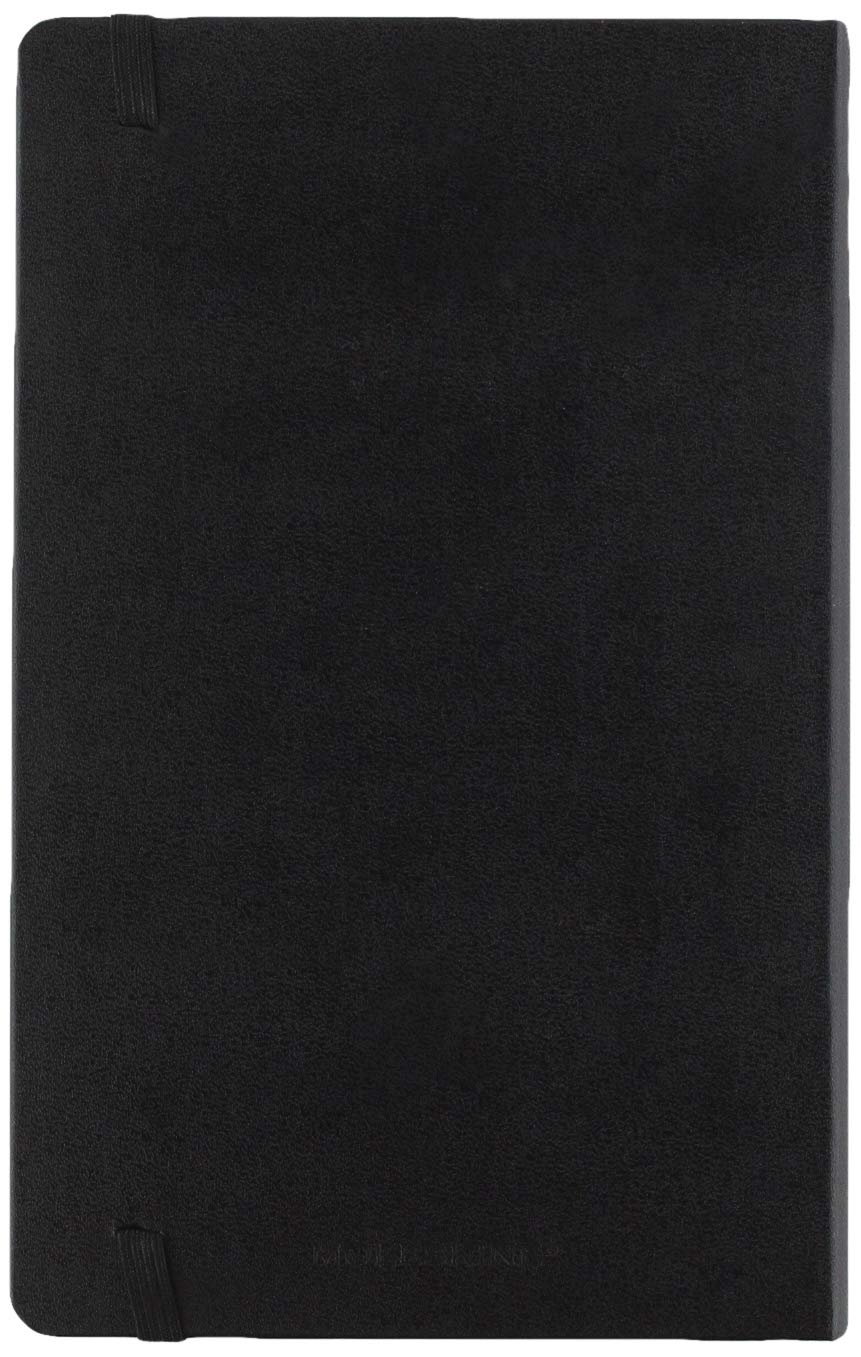 Moleskine, Classic Expanded Plain Paper Notebook, Hard Cover and Elastic Closure Journal, Color Black, Size Large 13 x 21 A5 - Image 2