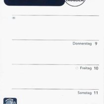 Filofax Personal Calendar Insert, 1 Week on 1 Page (German), 000020-68444.