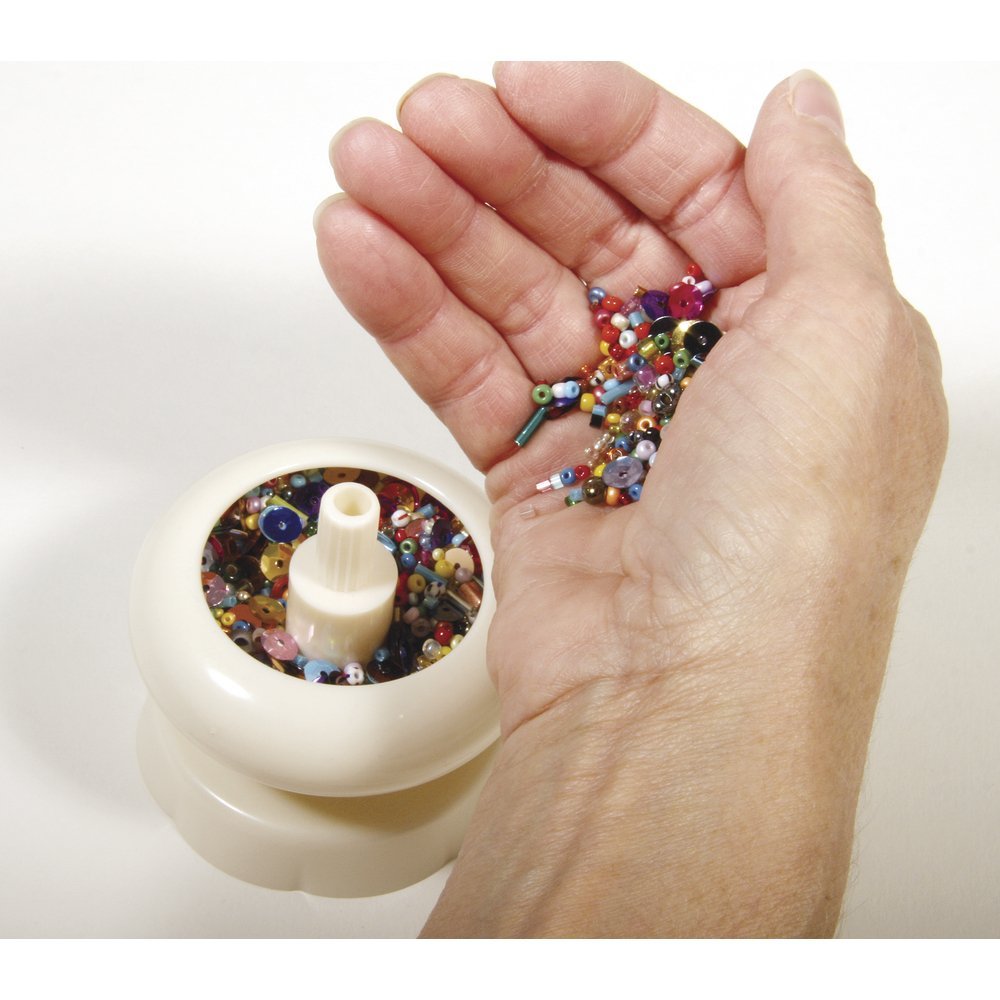Rayher Bead Spinner with Beading Needle for Seed Beads Beading Bowl Spinner for Jewellery Making 7x7x6.5cm, 22447000 - Image 4