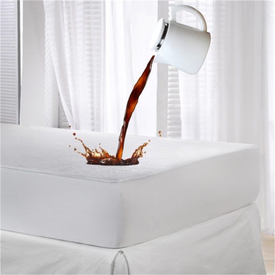 Family Bedding Terry Cotton 100 Percent Waterproof Single Bed Mattress Protector, 90 cm x 200 cm