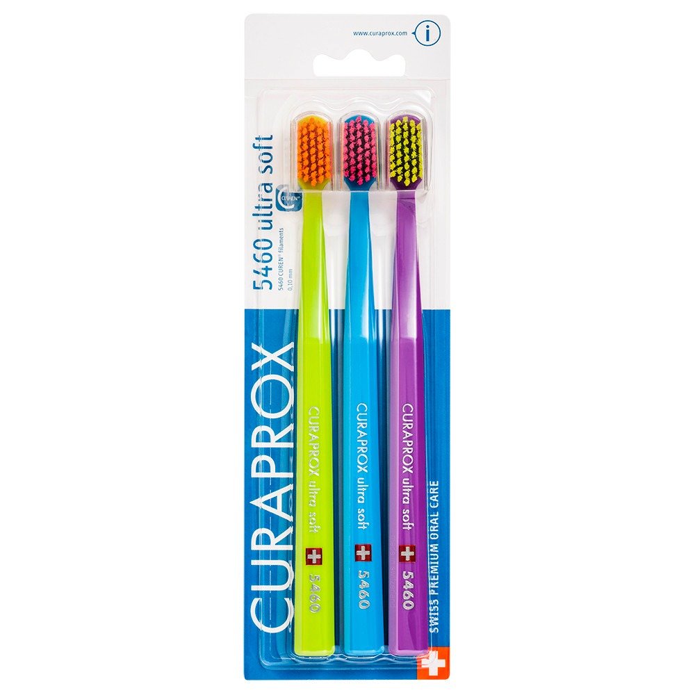 Curaprox CS 5460 Ultra-Soft Toothbrush - for Sensitive Teeth & Gums, Random, 3 count (Pack of 1) - Image 4