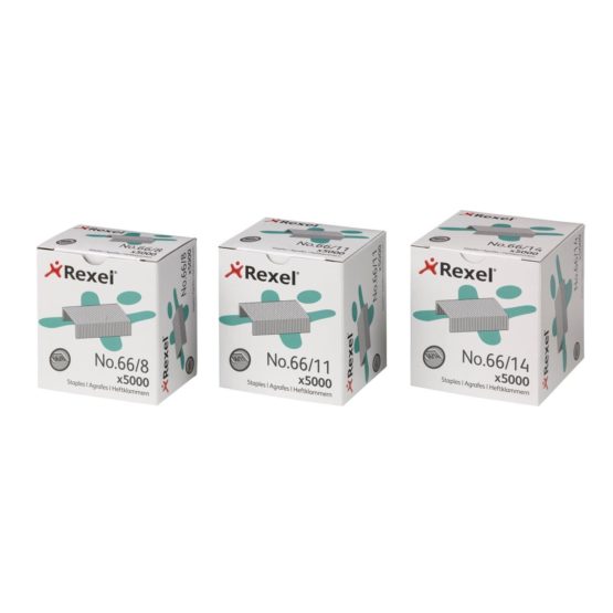 Rexel No.66/14 mm Heavy Duty Staples, For Stapling up to 100 Sheets, Use with the Rexel Giant and Goliath Staplers, Box of 5000, 6075 - Image 3