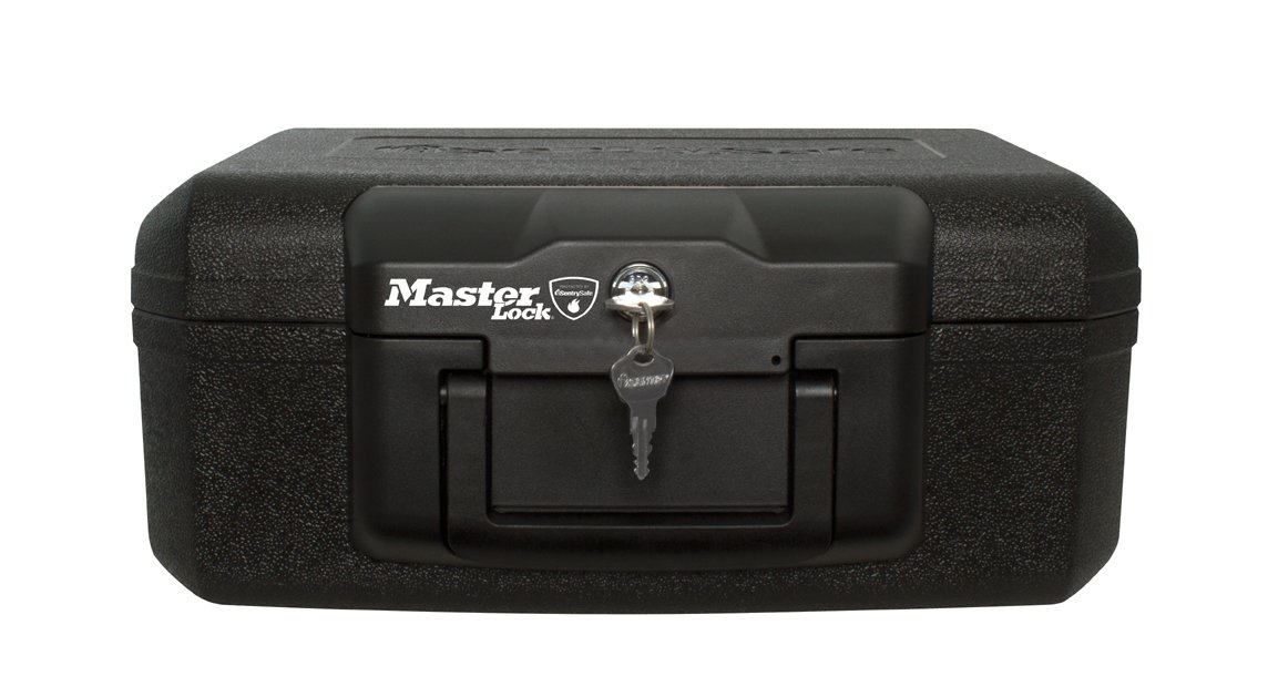 L1200 Small MASTER LOCK Fireproof Security Safe For ID Papers/Documents 