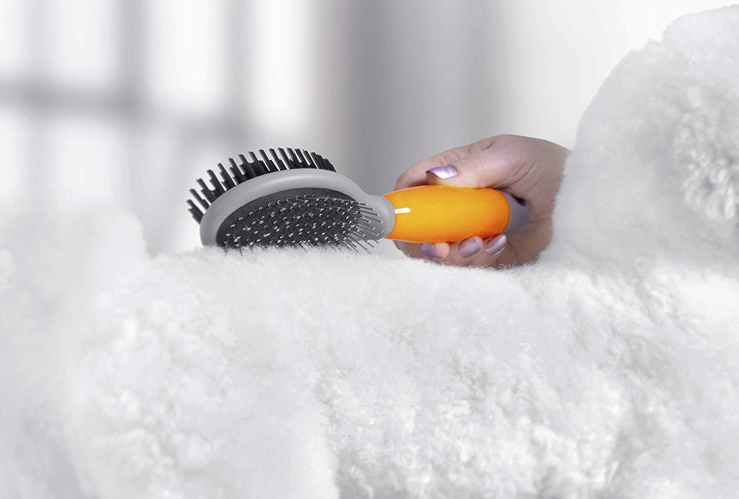 Wahl Gel Handle Double Sided Brush, Clear - Image 4