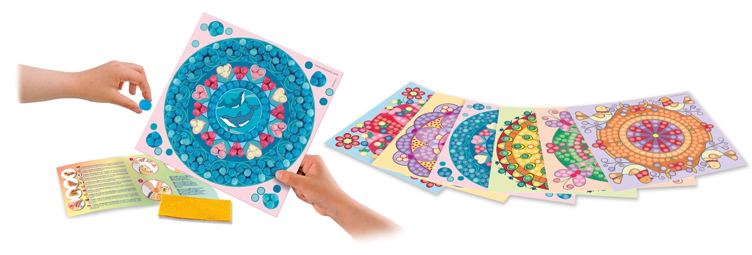 PlayMais TRENDY MOSAIC MANDALA creative craft kit for girls from 6 years, Multi-coloured, Mittel - Image 4