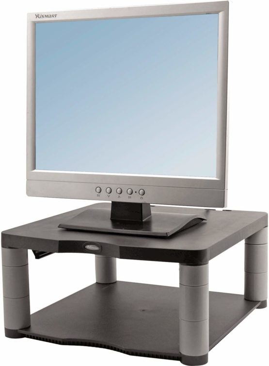 Fellowes Premium Height Adjustable Monitor Stand , Black - Image 2