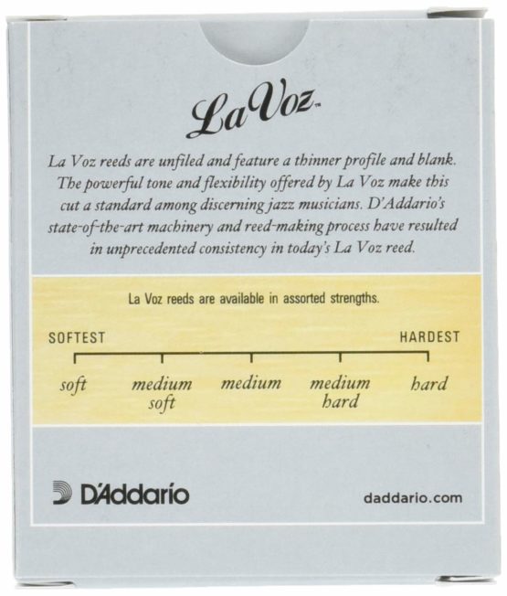 La Voz Alto Sax Reeds - Box 10 - Medium - Image 2