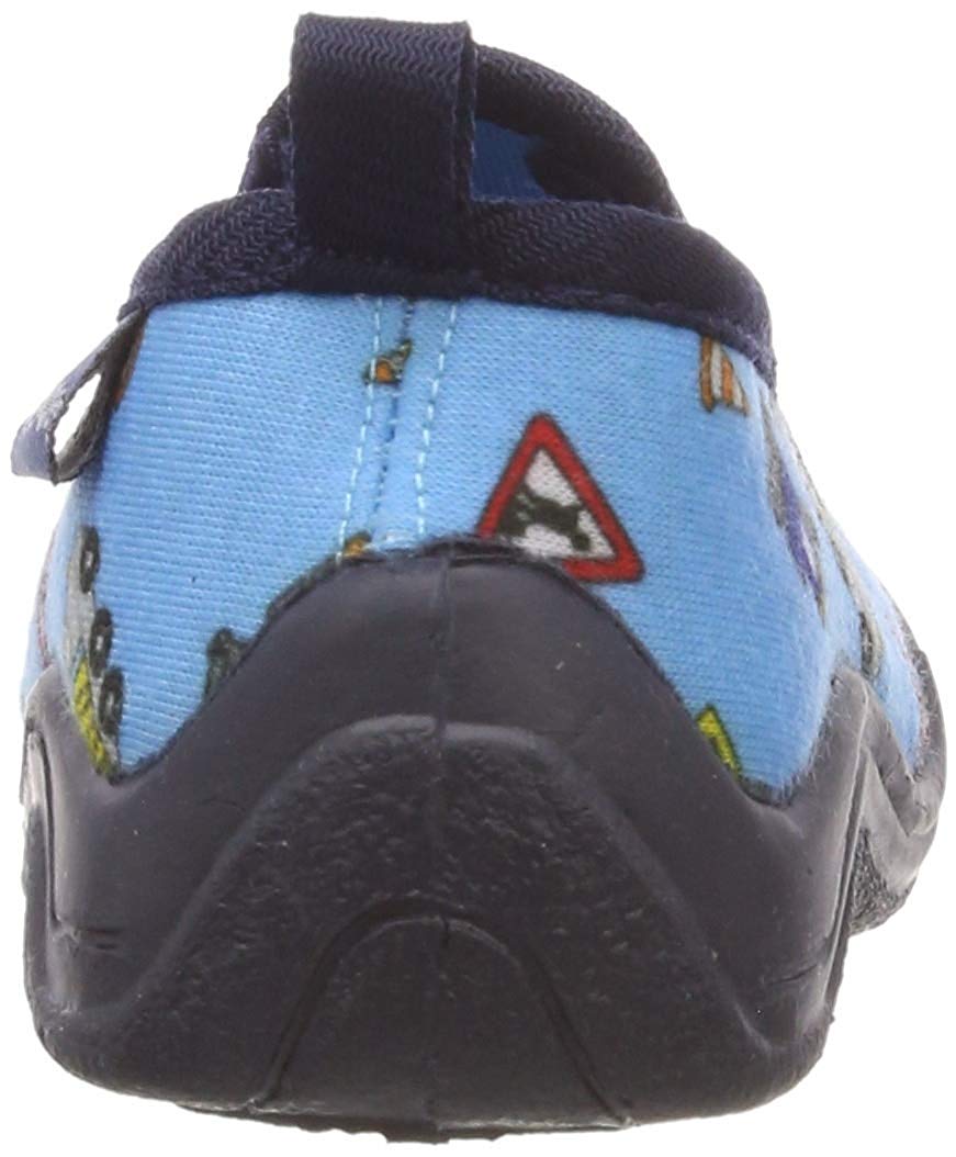 Playshoes Allover Baustelle, Unisex Kids’ Low-Top Slippers, Blue (Blau 7), 6 UK (22/23 EU), Blue Blau 7, 6 UK Child - Image 3