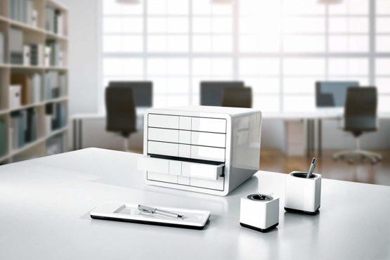 HAN 1551-12, i-Box Drawer Set. Innovative drawer set in premium quality honoured with Design Prizes. With 5 closed drawers, white - Image 4