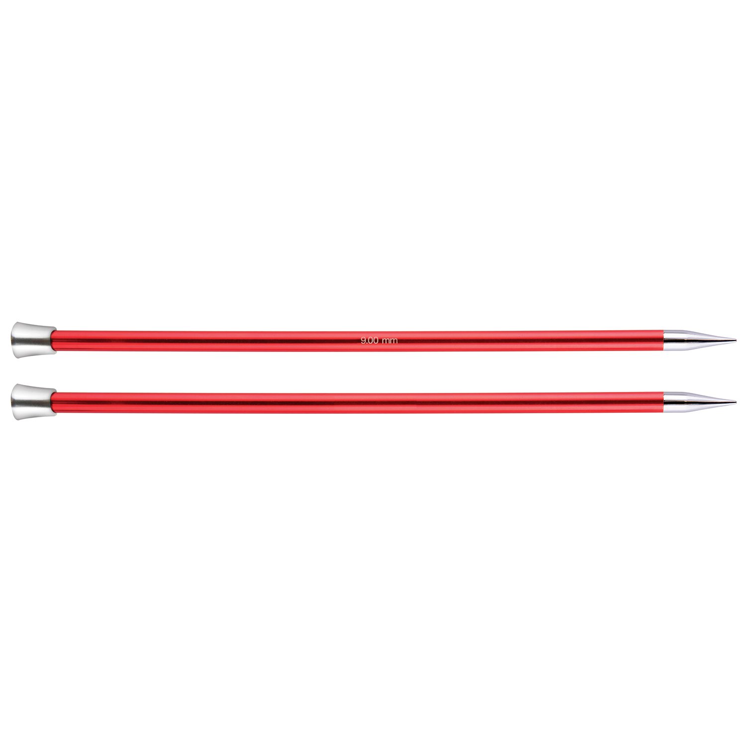 KnitPro Zing Single Pointed Needles 12" (30cm), Garnet, 9.00mm