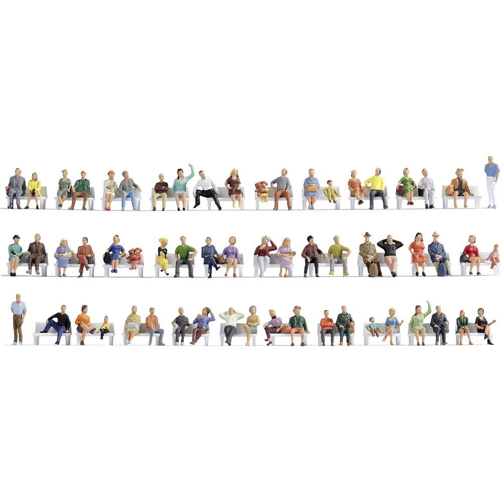 Noch Mega Economy Set Sitting People, Coloured
