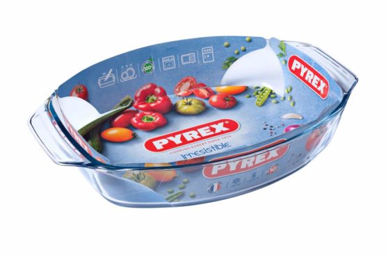Pyrex Optimum Glass Oval Roaster High Resistance Easy Grip 35x24 cm, 2 - Image 3