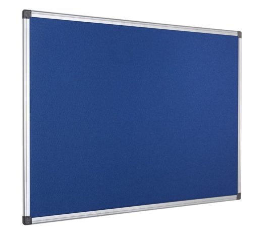 Bi Office Notice Board Maya Blue Felt Aluminium Frame 120 X 90 Cm Bigamart 1859