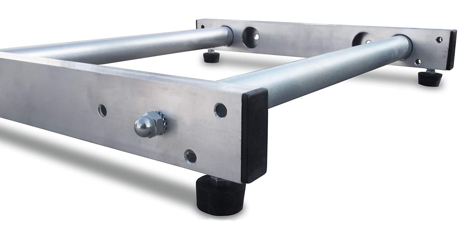 SKZ TZU01800 cable reel drum roller de-reeler dispenser, Silver - Image 2
