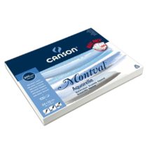 Canson Montval 300gsm watercolour practice paper pad including 100 sheets, size:24x32cm, natural white and Cold Pressed (Not)