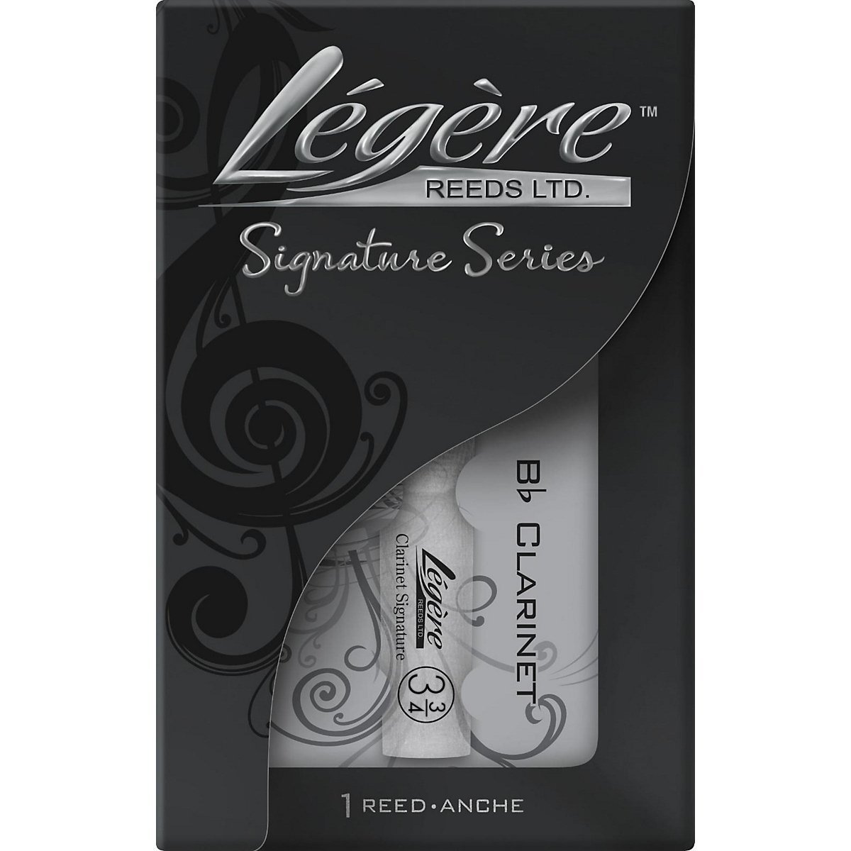 Légère Reeds - Bb Clarinet Reed, Signature, Strength 3.75 (BBSS3.75) - Premium Synthetic Woodwind Reed, Mehrfarbig