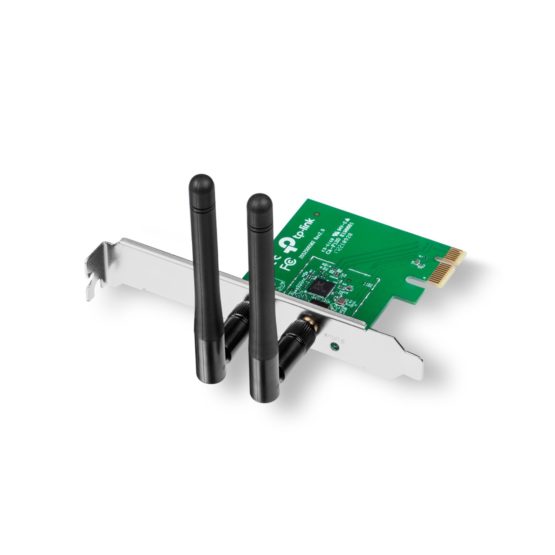 TP-Link 300 Mbps Wireless N PCI Express Adapter, PCIe Network Interface Card for Desktop, Low-Profile Bracket Included, Supports Windows 10/8.1/8/7/XP (32/64 bit) & Linux 2.6.24~4.1, Black(TL-WN881ND) - Image 2