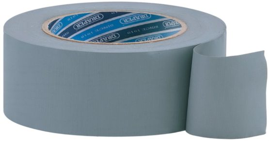 Draper 49430 Duct Tape Roll, 30m x 50mm, Grey