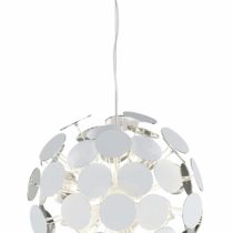 Trio Leuchten Discalgo 309900631 Pendant Light Matt White Metal / White / Silver Plastic Discs Not Included 6X E14