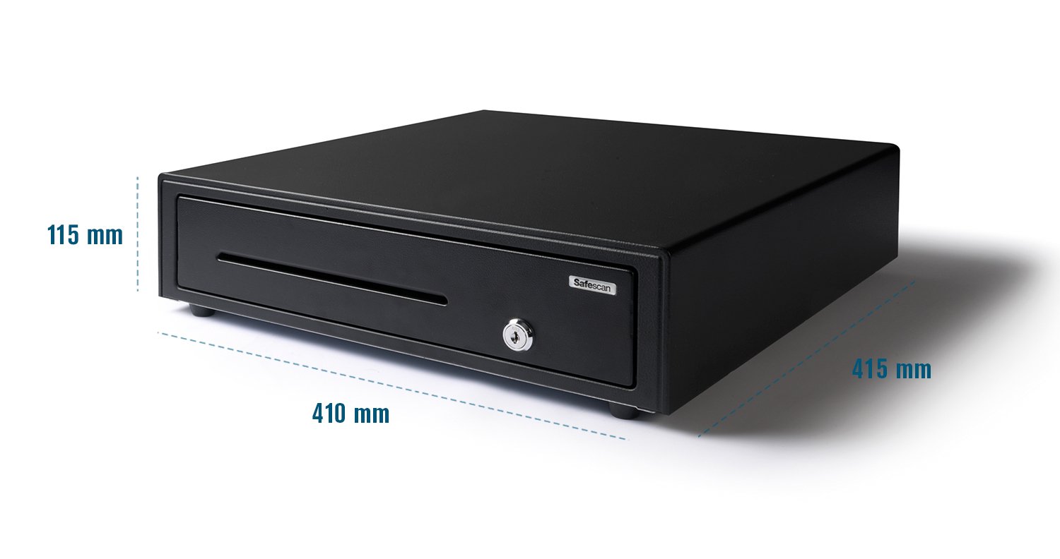 Safescan SD-4141 Standard-Duty Cash Drawer that Safely Stores Your Cash, Till Drawer with 4 Note and 8 Coin Slots - Image 4
