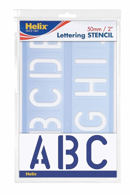 Helix 2"/50mm Upper Case Stencil Set