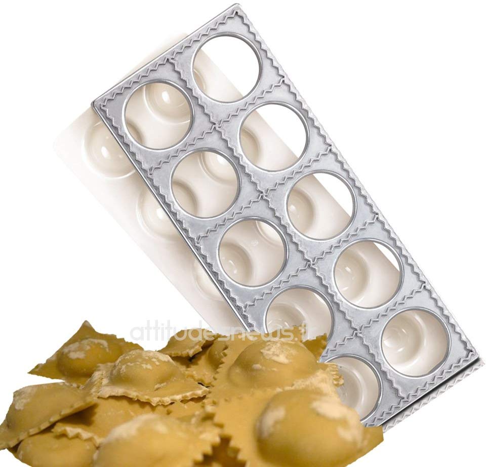 Pasta Party N7893 10-Piece Ravioli Press Kit Square Large, Grey, 1 - Pack - Image 2