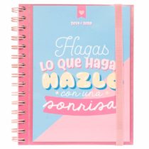 Carouge 2019-2020  Academic Diary, Organiser, Calendar, Agenda. Week to View Twin Wire Spiral Binding Mid Year Student Daily Planner. Runs from September 2019 Until June 2020-10 Months.