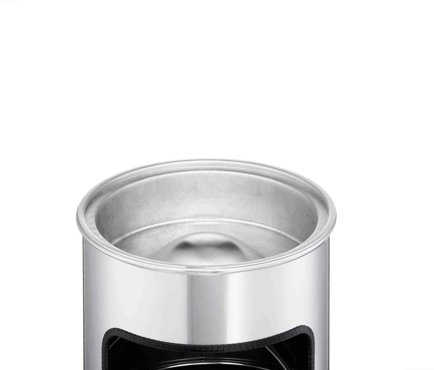 Durable Ashtray 333223 Metal Dustbin with Safe, Selbstlöschender 17L Waste Bin with 2L Ashtray Ashtray Silver - Image 4