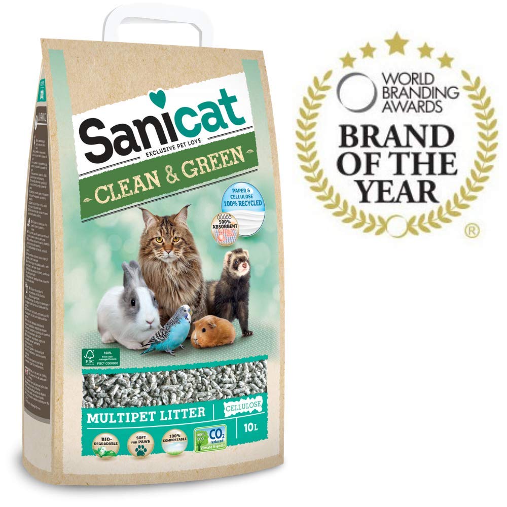 Sanicat Absorbent Litter Box, 10L, brown, 10 l (Paquete de 1)