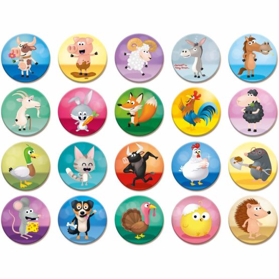 Janod J02736 Memory Game-MEMO RIGOLOOO, Multicolored