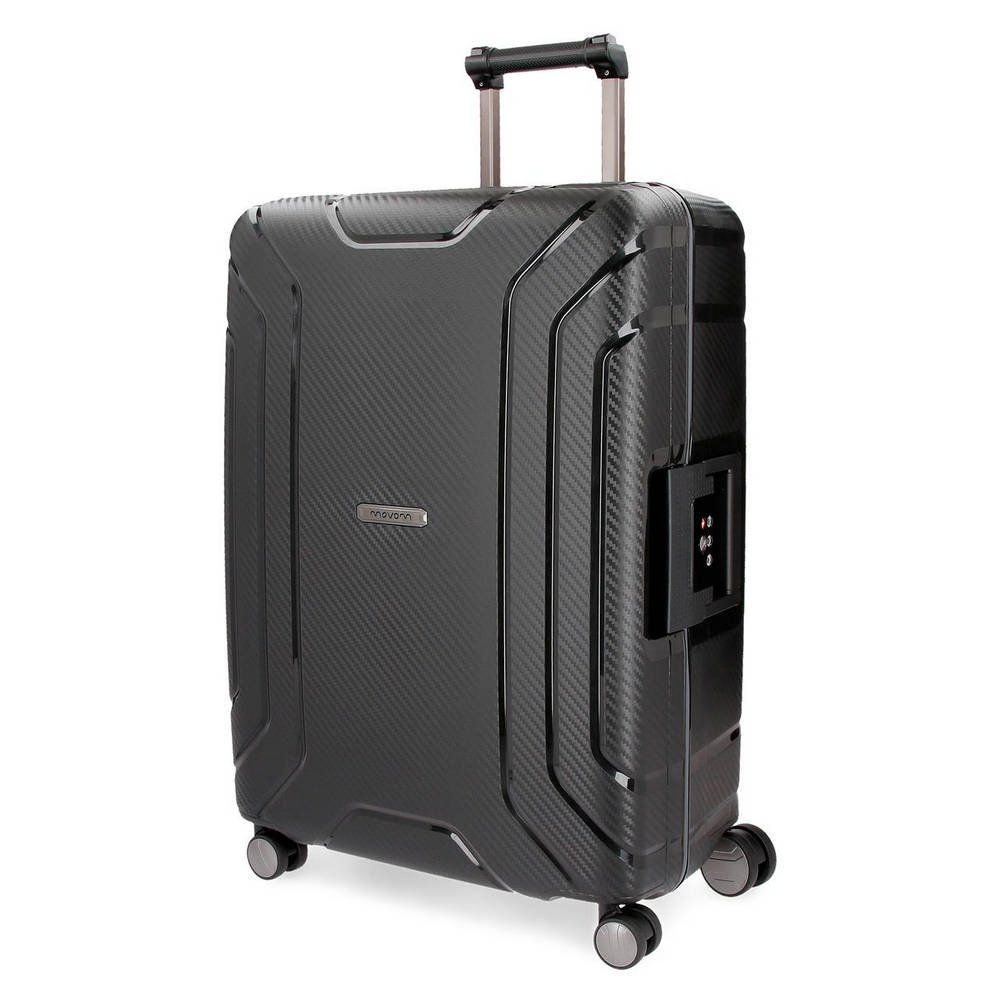 Movom Newport Black Medium Suitcase 46 x 65 x 27 cm Rigid Polypropylene ...