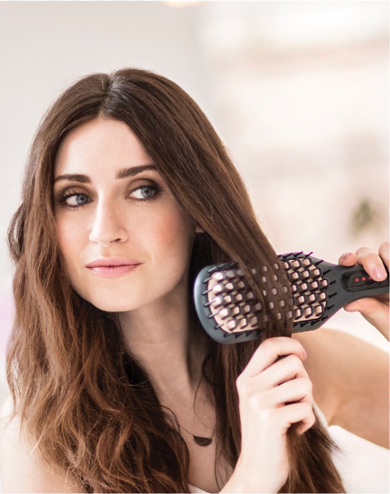 Remington Hair Straightening Brush From Keratin CB 7400,,, Pack of1, Black - Image 4