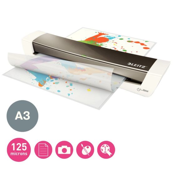 Leitz 74880000 Laminating Pouches Made of 125 Micron Thick Material (Transparent, Glossy, A3 and UDT) - Pack of 100 - Image 4